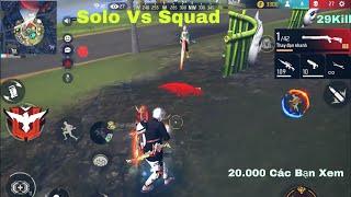 Solo Vs Squad Trên Live 20.000 Anh Em Ghé M1014+Gõ Kiến!