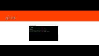 21   How to initialize git repository using command line