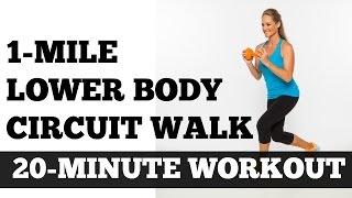 Walk at Home, Indoor Walking, Low Impact, Strength Training: 1 Mile Lower Body Circuit