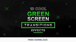 10 Professional Green Screen Transitions Template Pack