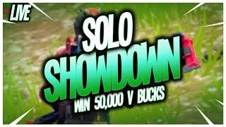 Solo Showdown FREE! V-bucks Fortnite Battle Royal Live Stream Deltagon Gaming