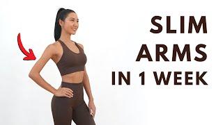 Slim Arms in 1 Week | 9 MIN Arm Fat Loss Workout - No Equipment, Standing only