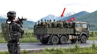 GREAT TRAGEDY! Ukrainians Destroy Large Military Convoy Full of North Koreans