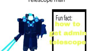 How to get admin telescope#roblox#superboxsiegedefense