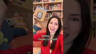 #ad Testing the #Kindle Colorsoft! The same @amazon Kindle you know and love, now in color.
