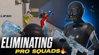 Eliminating pro squad in conqueror lobby iPhone xr pubg test 2024 