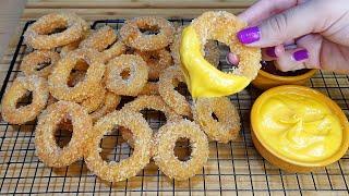 حلقات البصل المقرمشة في البيت بمذاق روعة+صلصة الجبن الاقتصادية السريعة|onion rings