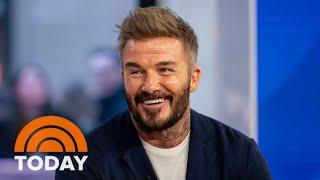 David Beckham talks health supplement, CA wildfires, Emmy win