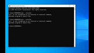 Fix gcc /g++ is not recognized as internal or external command, operable program or batch file | cmd