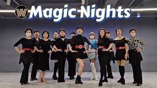 Magic Nights Line Dance | 매직 나이트 라인댄스 | Improver - Polka | Demo #W라인댄스