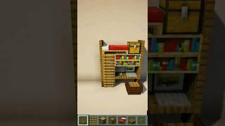 Как построить красивую кровать #minecraft #майнкрафт #minecraftshorts