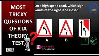 RTA THEORY TEST DUBAI MOST TRICKY QUESTIONS