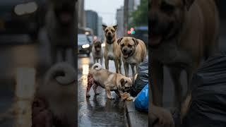 Separated from His Best Friend, Dog Faces the Streets Alone #dog #cute #shorts