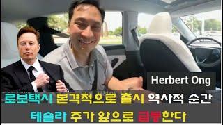 로보택시 본격적으로 출시 역사적 순간 / 테슬라 주가 2,600달러 간다