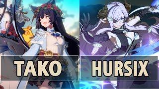 GBVSR:Tako (Nier) Vs Hursix (Narmaya)| High Level Gameplay.