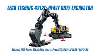 LEGO Technic 42121: Heavy Duty Excavator: In-depth Review, Speed Build & Parts List