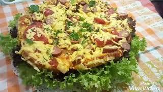 ПИЦЦА！НА СКОВОРОДЕ！ Без замеса теста！Когда совсем нет времени,а кушать хочется...