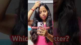 Wavy or Straight hair ? #straighthair #wavyhair #hair #shorts #viral #trending #makeupartist