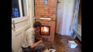 Печь камин с водяным отоплением