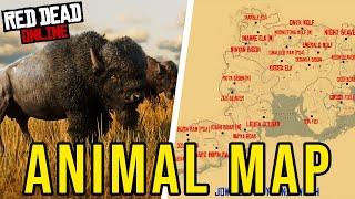 ALL Red Dead Online Legendary Animal Spawn LOCATIONS! (RDR2 Online)