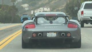 Porsche Carrera GT Flexing On Regular Traffic with Epic V10 Downshifts and Accelerations