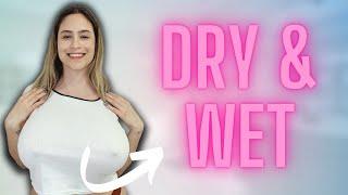 Dry vs Wet Haul | Transparent White T-shirt | 4K