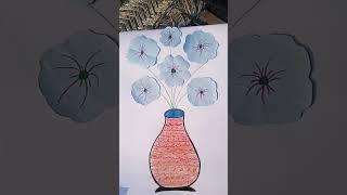 flower pot drawing #drawing #Crafter.Anjali.Art