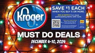 *2 Gl*tch Deals* Kroger MUST DO Deals for 12/4-12/10 | MEGA SALE, 5x Weekly Digitals, & MORE