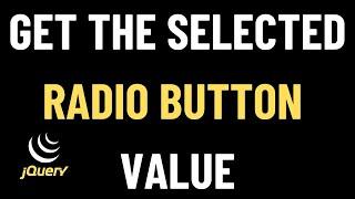 jquery radio button get selected value