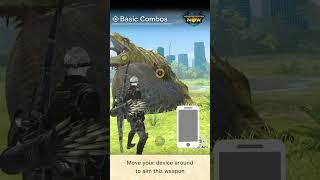 Monster Hunter Now: Ways to use a #bow [part1] #MHNow #HowTo #Shorts