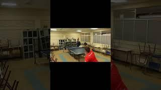 Table tennis multiball training.