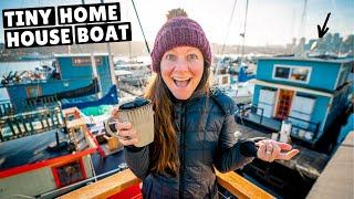 LIVING ON A HOUSEBOAT IN SEATTLE (tiny home tour)