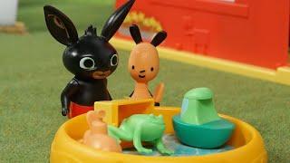 Bing Toy Play: Bing is Playing in the Paddling Pool! | Bing English