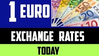 Euro rate today Euro exchange rates analysis