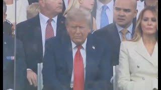 Trump contends with tiny crowds at his military parade