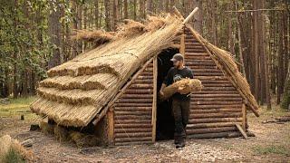 Building a Medieval House | 10 Day Bushcraft Shelter Build