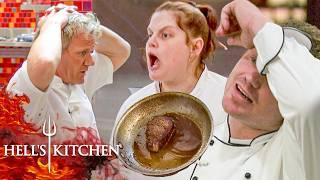 Boiled Steaks & Raw Fish Ruin the Final Dinner Service | Hell's Kitchen