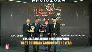 VMSIIHE Honoured With  Best Culinary School Of The Year
