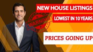 New House Listings Lowest In 10 Years | Prices Going Up | Vancouver Realtor