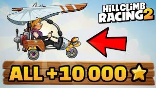 I got ALL 10K RECORDS with the NEW GLIDER - Hill Climb Racing 2