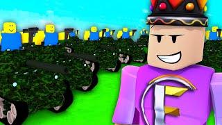 Making NOOBS Run From My Roblox NOOB ARMY