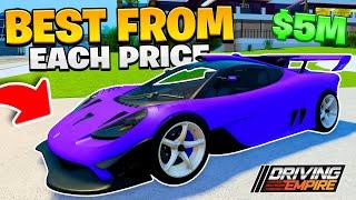 The BEST Cars From Each Price Range 2025 | Driving Empire!