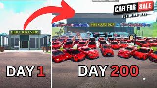 I Played 200 DAYS In CAR FOR SALE Simulator 2023