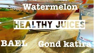 Watermelon Drink | Gond Ka Tira | BAEL Juice | Desi Style Mocktail by Nehas Tierra