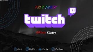 Tutorial: Twitch Affiliate in 2 Days! - Fast Track 2020 - Earn Income on your stream sooner.