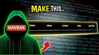 "How to Create a Professional Navbar Using HTML & CSS | Step-by-Step Tutorial"