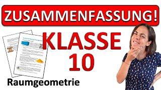  GEOMETRIE DER 10 KLASSE | Ralschulabschluss Zusammenfassung 2025