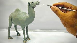 clay sculpting: how to make CAMEL with Clay easy