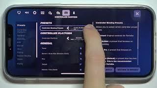 Fortnite on iOS   How To Adjust Controller Binding Preset