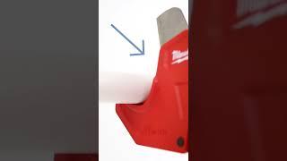 EASIEST way to cut a pipe!! ️ How to Use the Milwaukee PVC Pipe Cutter #howto #plumbing #milwaukee